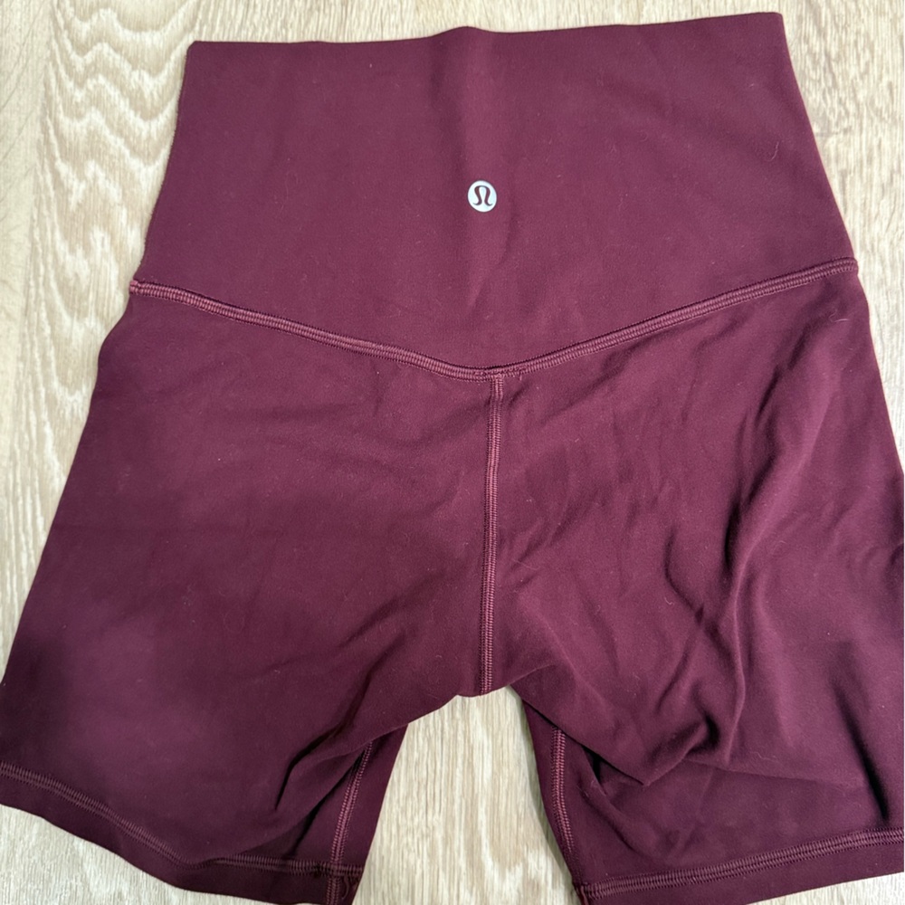lululemon athletica Burgundy Women Shorts - Picture 2 of 2